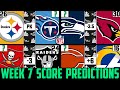 NFL Week 7 Score Predictions 2019 (NFL WEEK 7 PICKS ...