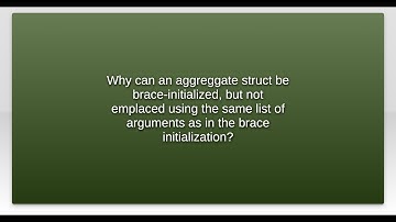 Why can an aggreggate struct be brace-initialized, but not emplaced using the same list of argum...
