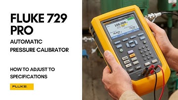 Fluke 729 Pro Automatic Pressure Calibrator | How to Adjust Calibration to Specifications