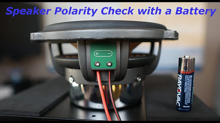 Speaker Polarity Check With A Household Battery