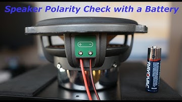 Speaker Polarity Check With A Household Battery