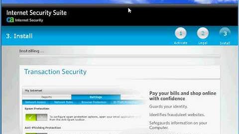 CA Internet Security Suite Plus 2010 part 2