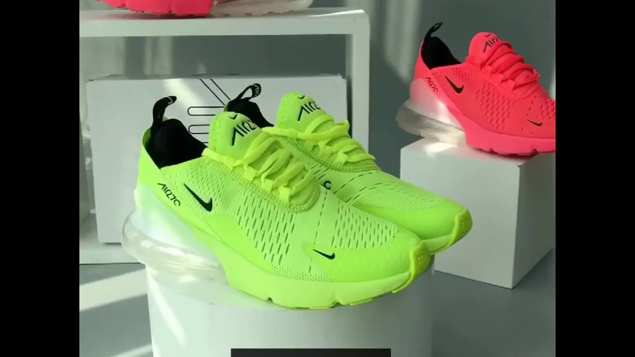 bright colored nike shoes