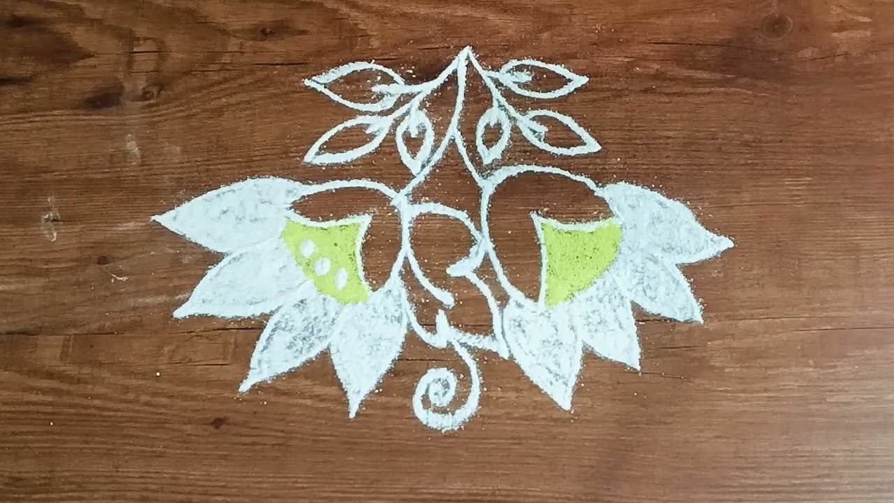 ✨💕5-1 Dot's Flower's 🌺 Rangoli Designs ❣️💫|#rangoliEasy Rangoli 💞🔥|#rangoli #mugguluchukkalamuggulu 