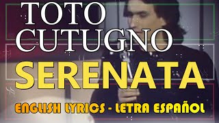 SERENATA - Toto Cutugno 1985 (Letra Español, English Lyrics, Testo italiano) Resimi
