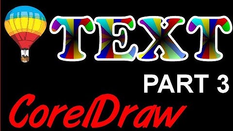 Corel Draw Tips & Tricks TEXT EFFECT Color Fill Part 3