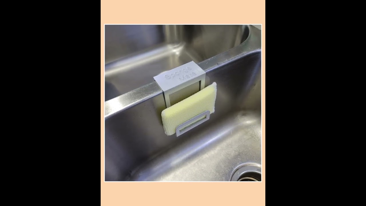 Spongemate by 2B Creations. Double Sink sponge holder.