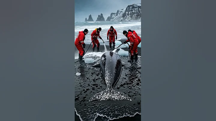 "Rescuing a Whale: A Team Effort" #WhaleRescue #WildlifeConservation #OceanProtection thumbnail