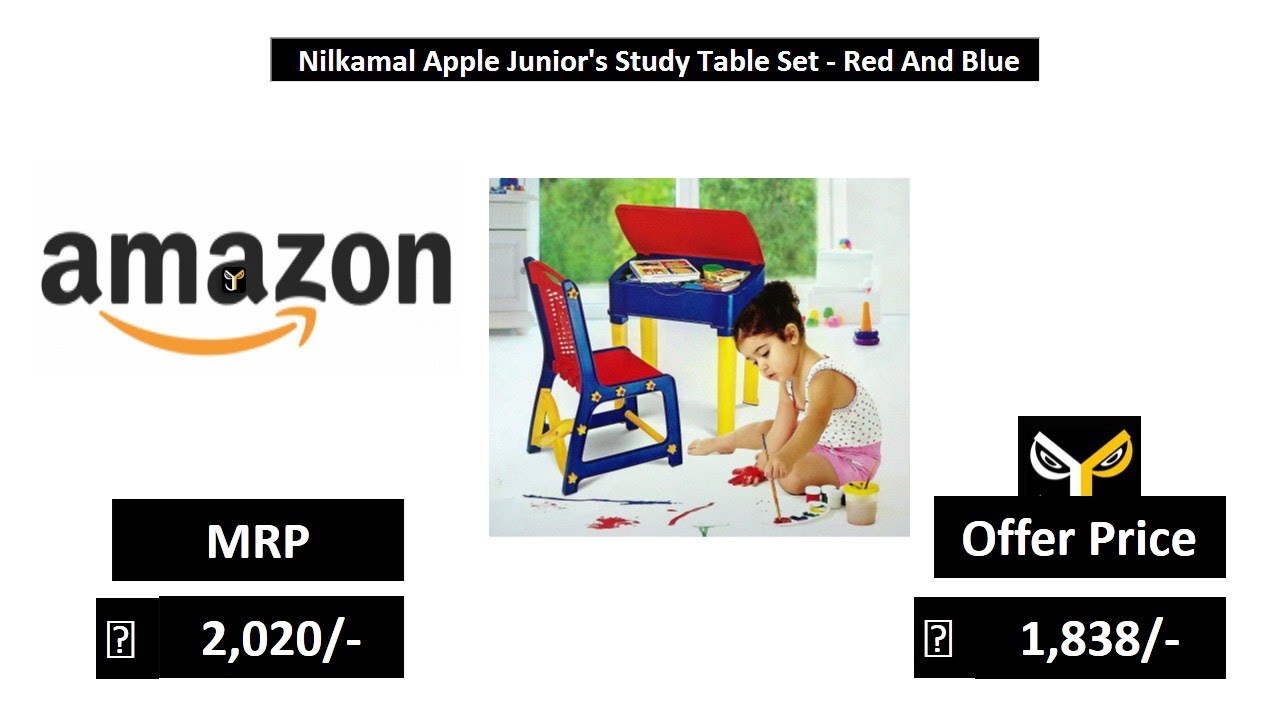nilkamal apple junior's study table set