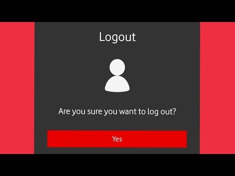 My Vodafone || How To Logout in My Vodafone Application