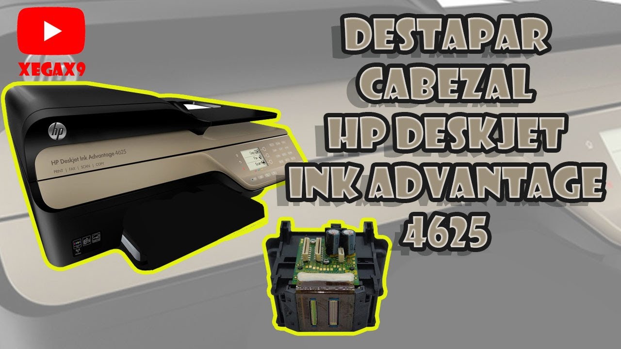 Destapar Cabezal HP Deskjet Ink Advantage 4620 - YouTube