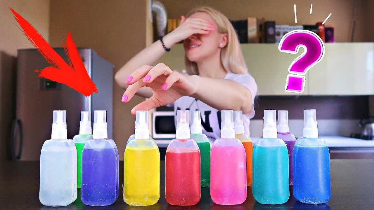 3 ЦВЕТА КЛЕЯ ЧЕЛЛЕНДЖ / ЛИЗУН СЛАЙМ из СЛУЧАЙНЫХ ИНГРЕДИЕНТОВ | 3 COLORS OF GLUE SLIME CHALLENGE