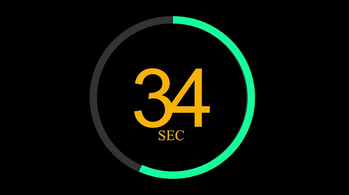 second and 1 minute time Countdown Timer stopwatch digital workout clock animation 31