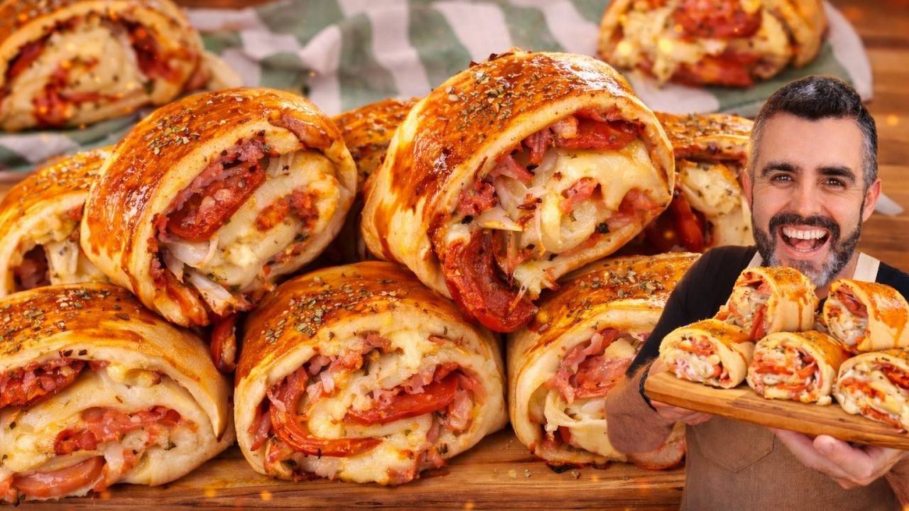 ROCAMBOLE ESPECIAL - SALGADO SABOROSO - FOFINHO - FÁCIL - RENDE MUITO - Receitas de Pai