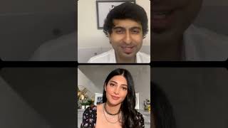 Shurti Hassan & Rishabh Shah Instagram Live