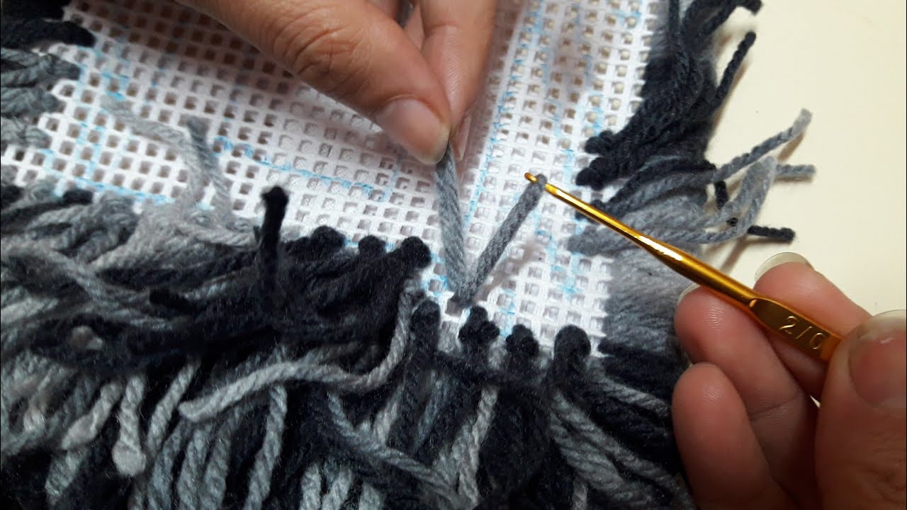 Vassoura de lã /preenchendo