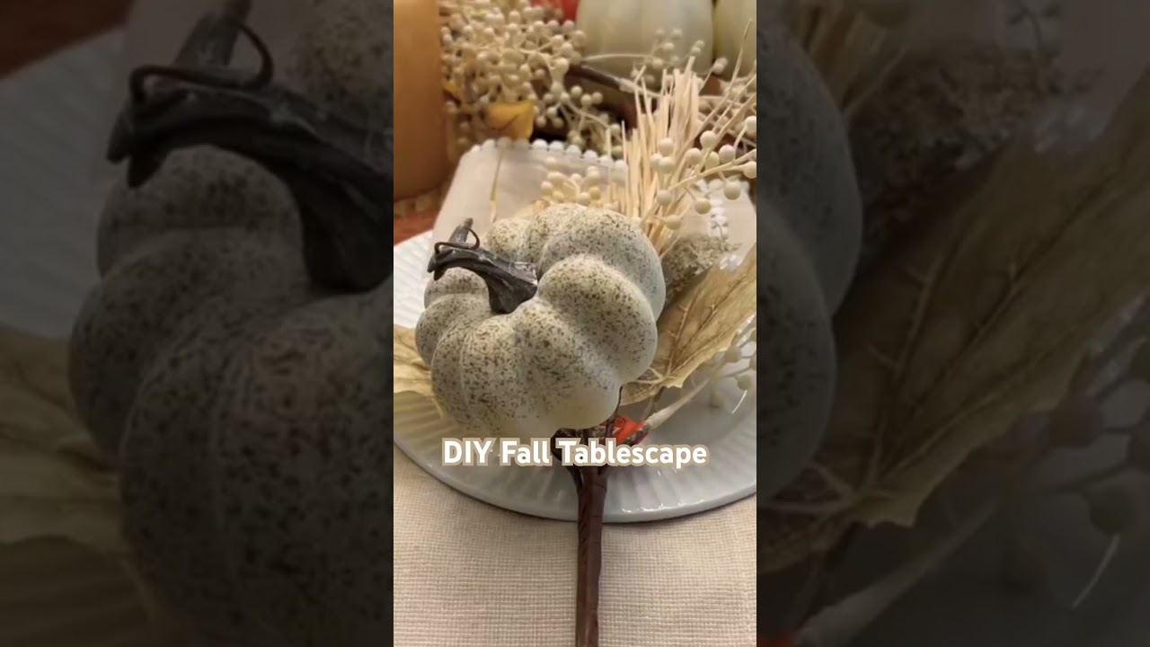 Pinterest Worthy Fall Tablescape. Full video is up now! 🍂 