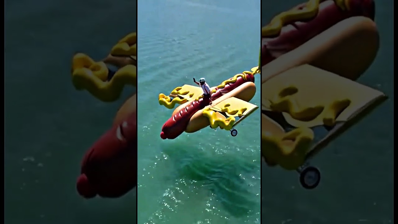 The Flying HOT DOG! 🌭✈️ It Didn't Crash at Flugtag! (Hilarious Success)