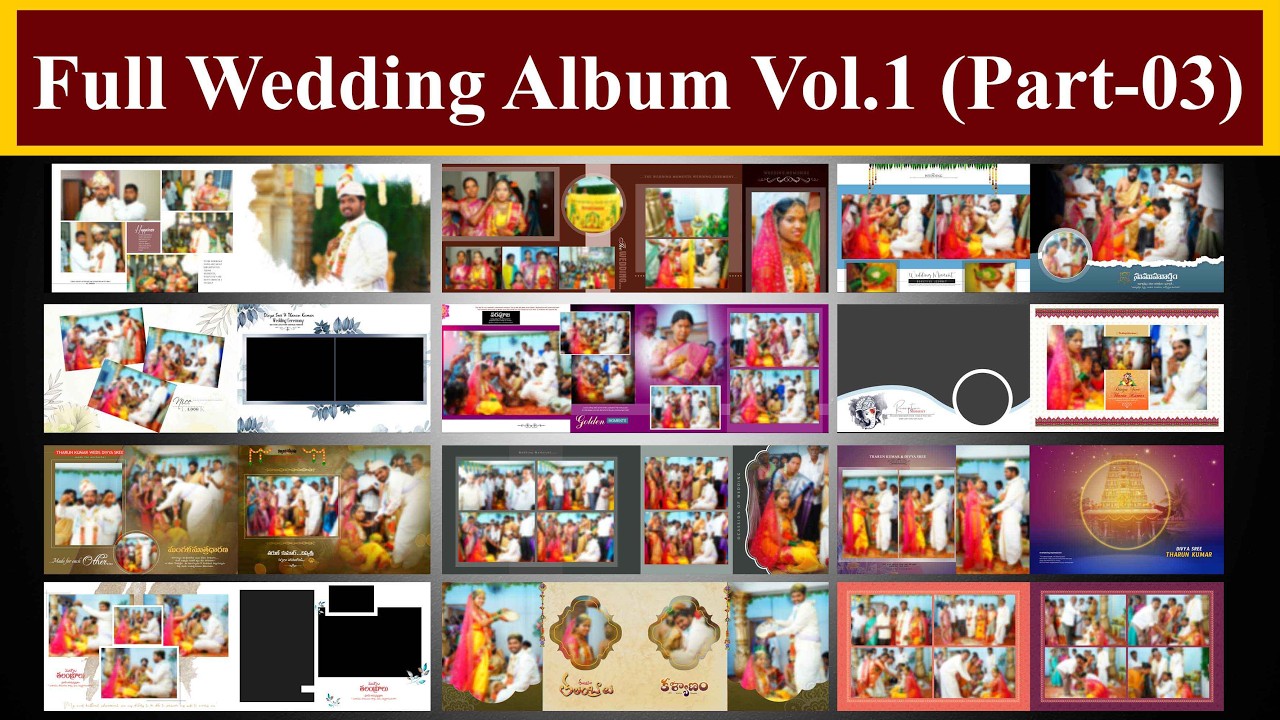 Full Wedding Album Vol.1 ||  Free Psd Download || Part -03