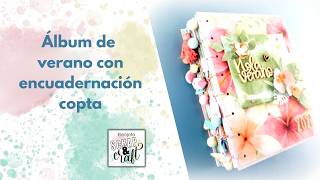 Álbum de verano con encuadernación copta