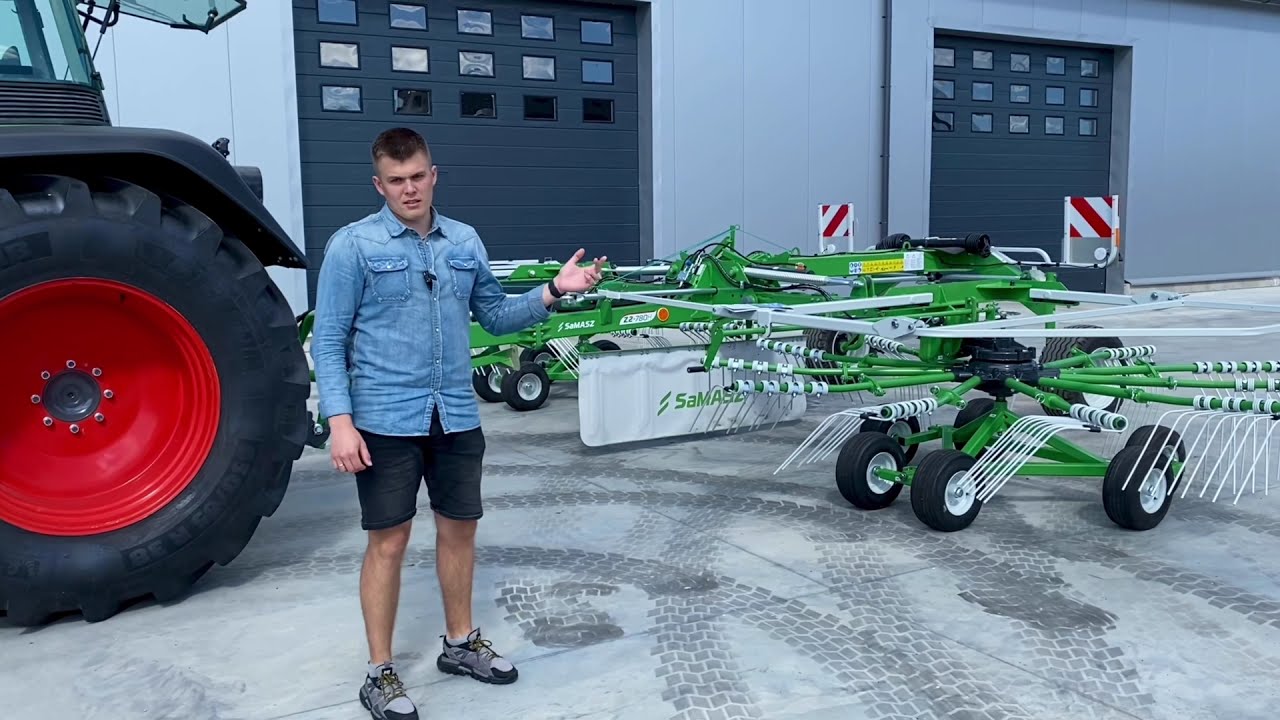 7,80m vienu pravažiavimu! SaMASZ Z2-780 karuselinis grėblys su centrine pradalge