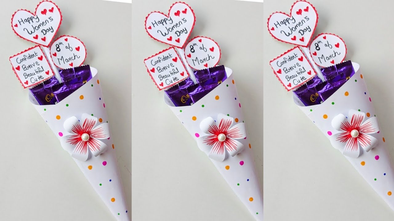 Идеи подарков для учителей ко Дню женщин / Идеи открыток ко Дню женщин своими руками / Простое из...