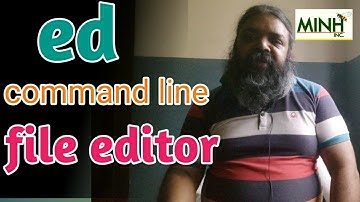 ed command line file editor