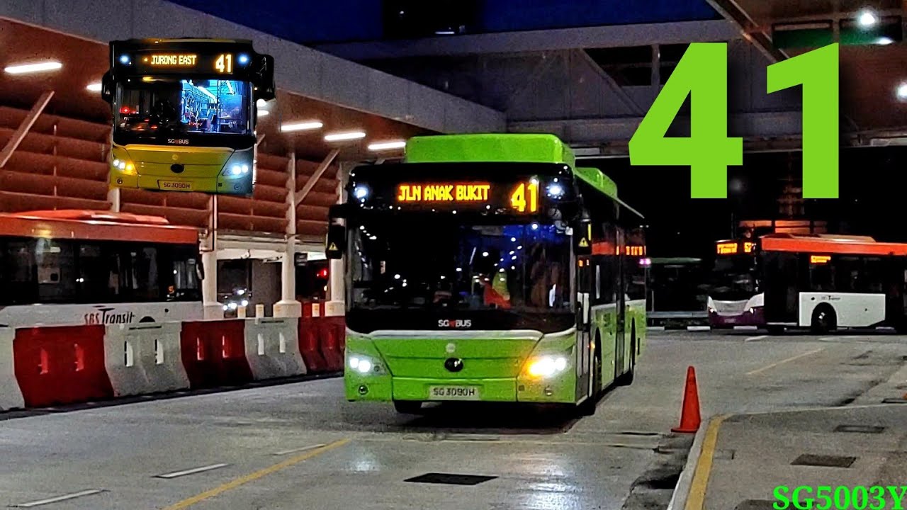 TTS Bus Services 41 [Yutong ZK6128BEVG E12][Joyride] - YouTube