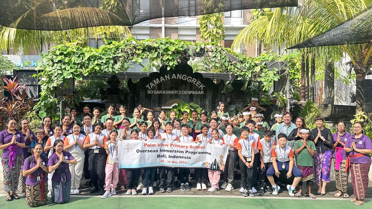 “CROSS CULTURE WITH PALM VIEW PRIMARY SCHOOL” | SD SARASWATI 3 DENPASAR 😍🥰🇸🇬