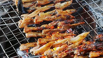 ปีกไก่บนย่าง ci kooj tis qaib kom qab qab