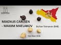 Carlsen shows how the taimanov sicilian is played