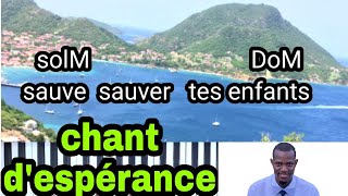 Video thumbnail of "koman jwe maître entends-tu la  tempete  et ces terribles accents   191 français chant d'espérance"