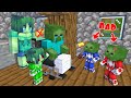 Monster school  2 bad zombie brothers and good sister girl  sad story  minecraft animation