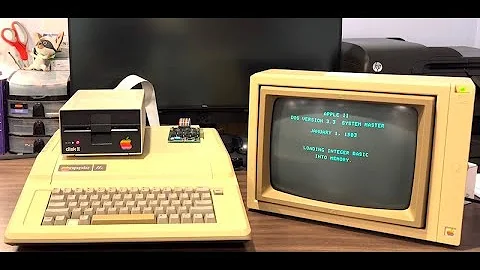 Booting an Apple IIe from a Disk II 5.25" Floppy Drive