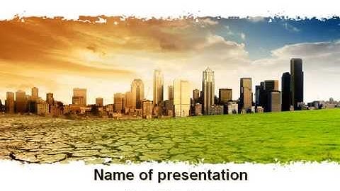 Bad Ecology City PowerPoint Template by PoweredTemplate.com