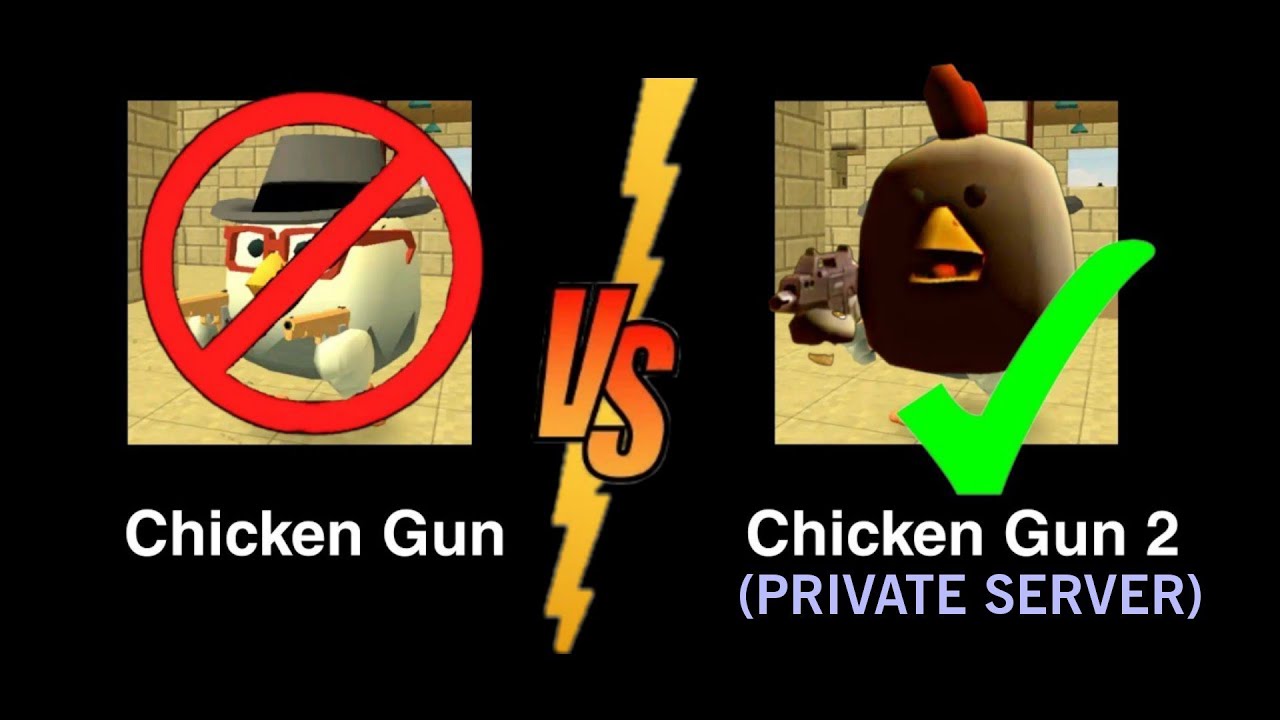 Chicken gun vs chicken gun private server 😂 