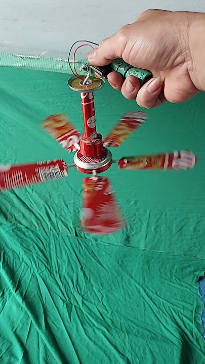 Make short-bladed ceiling fans \ recycle coke cans