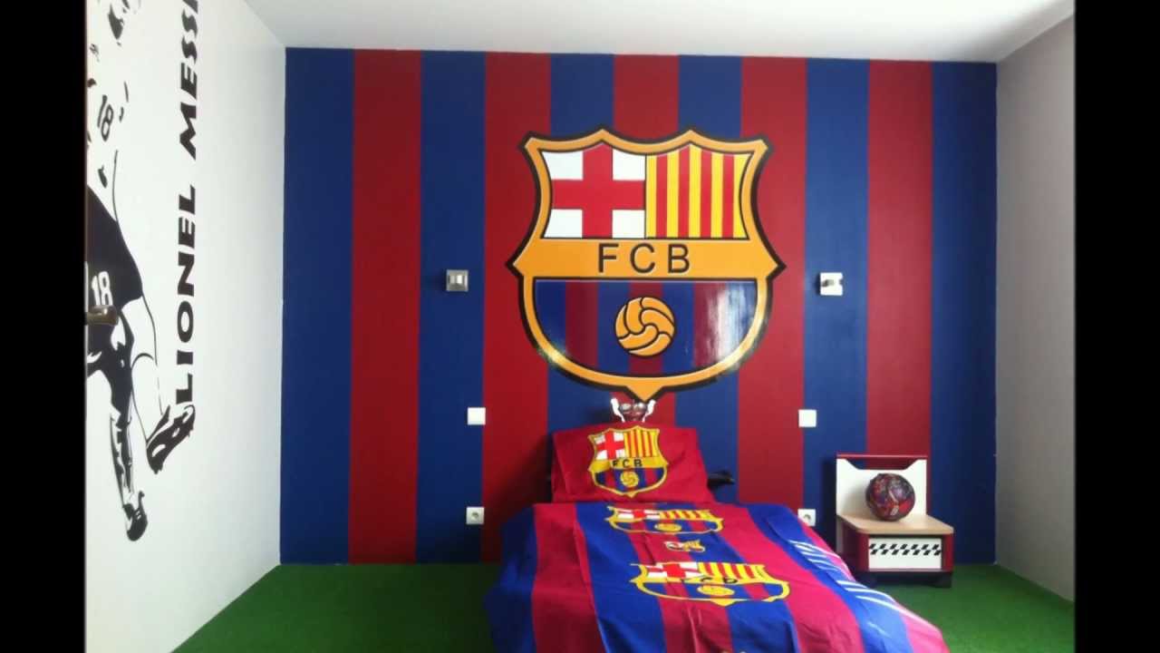 Chambre du barça lionel messi stickers youtube