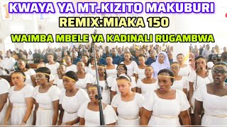 KWAYA YA MT KIZITO MAKUBURI WALIVYOIMBA REMIX YA WIMBO WA MIAKA 150 MBELE YA KADINALI RUGAMBWA