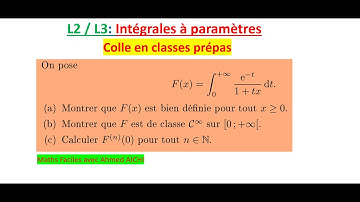 Intégrale à paramètre, fonction définie par une intégrale est de classe Ck