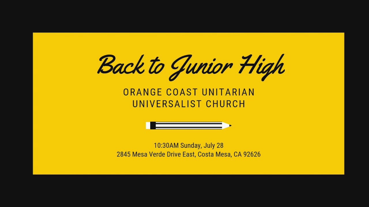 newport beach oregon Sermon: Back to Junior High