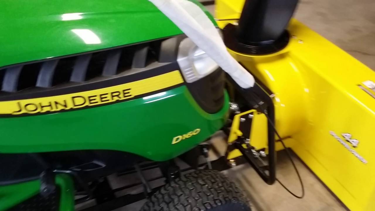 2016 john deere d160 blower YouTube