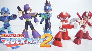 66アクションダッシュ　ロックマン２ 全５種 開封 66Action Dash Mega Man2 ROCKMAN 食玩 Japanese candy toys