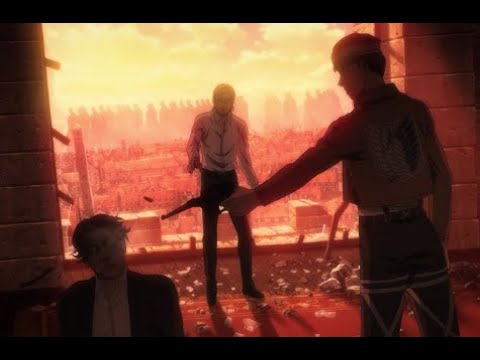 Eren Anuncia o início do Estrondo (DUBLADO)  Saiu esta semana a dublagem  do Episódio 5 da 2° parte da 4° temporada de Shingeki! Separei aqui então 3  cenas focadas no nosso