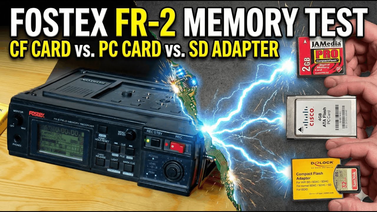 Fostex FR-2 Memory Test: CF Card vs. DeLock SD to CF Adapter vs 