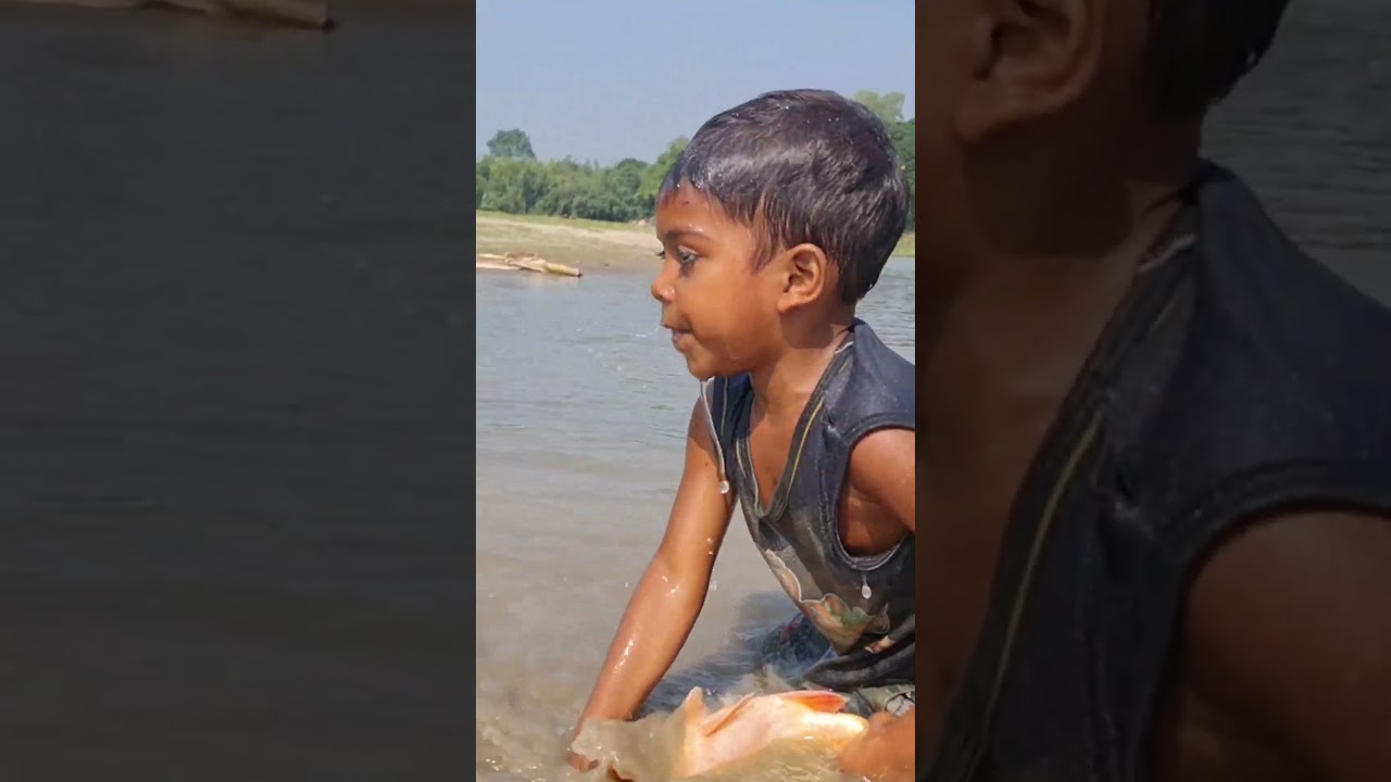 Amazing Boy Catching Fish By Hand 