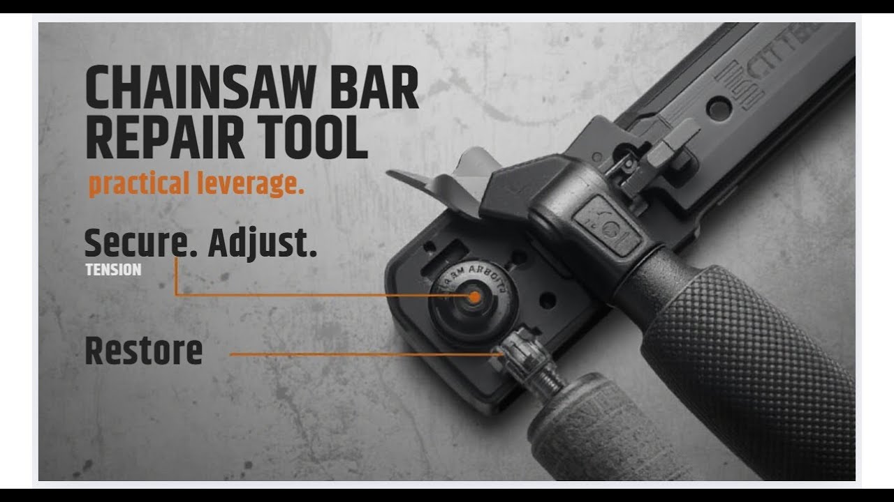 How To Fix A Worn Out Chainsaw Bar Groove! Build This Tool! - YouTube