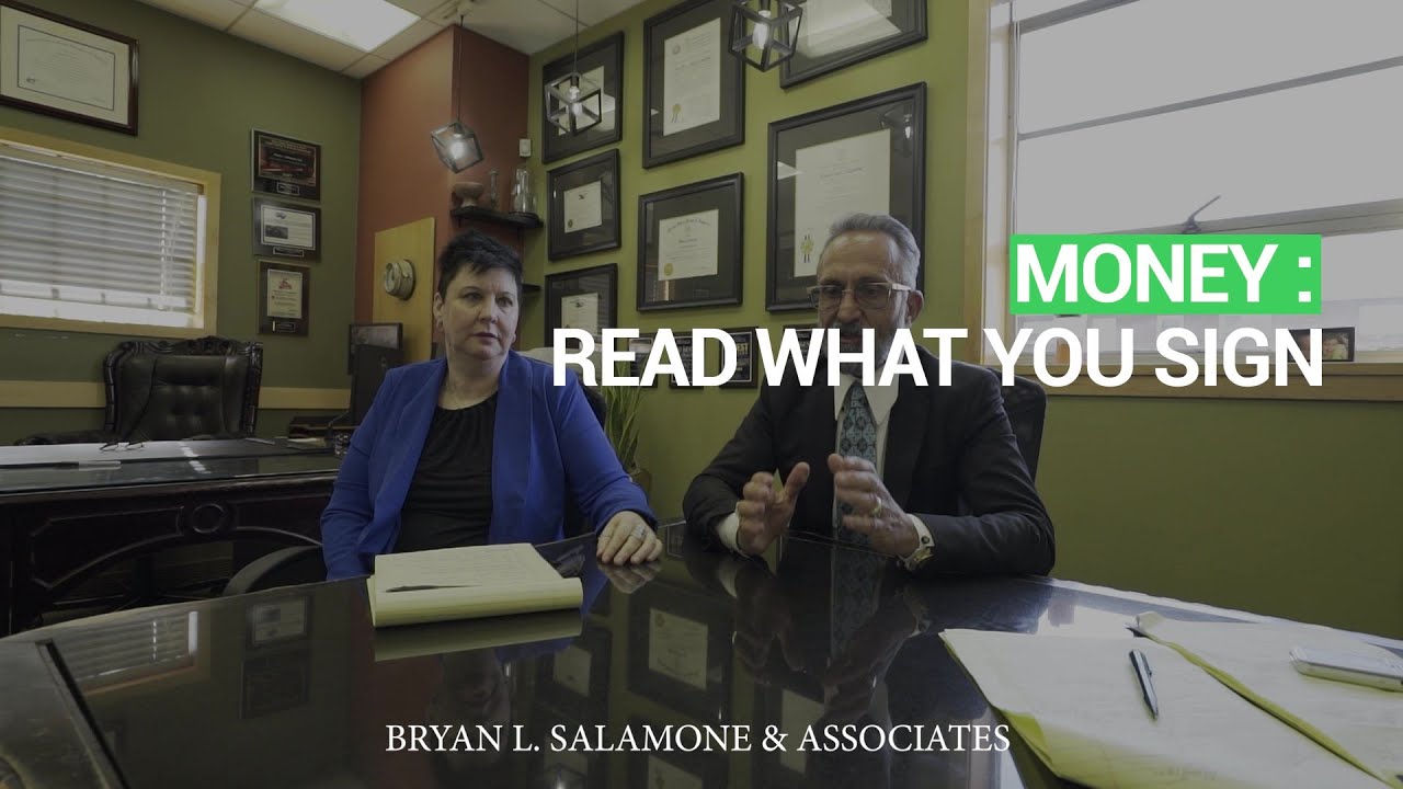 Money: Read What You Sign