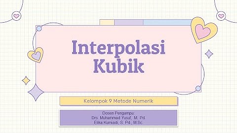 Interpolasi Kubik - Excel 2013