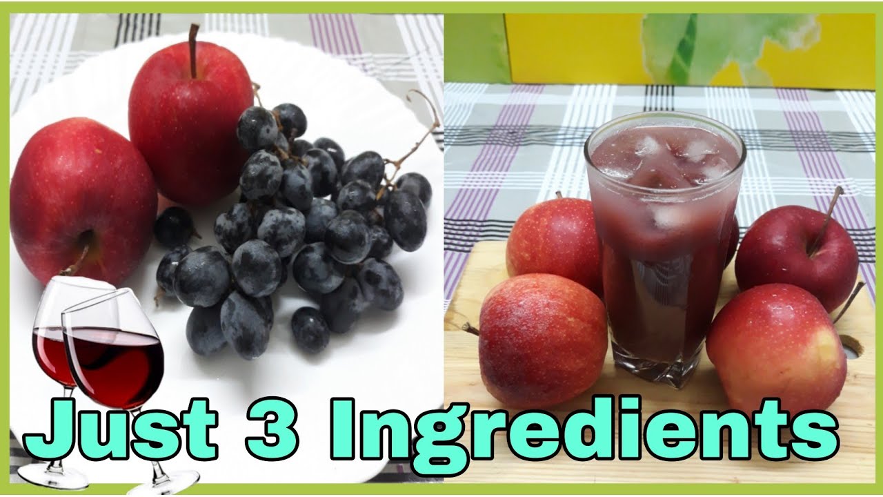 Apple and grape juice